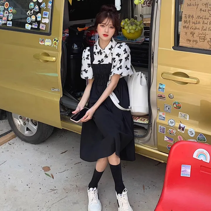 Ready%20to%20ship%20Korean%20fashion%20casual%20short%20sleeve%20cute%20girl%20dress%20-%20Image%203