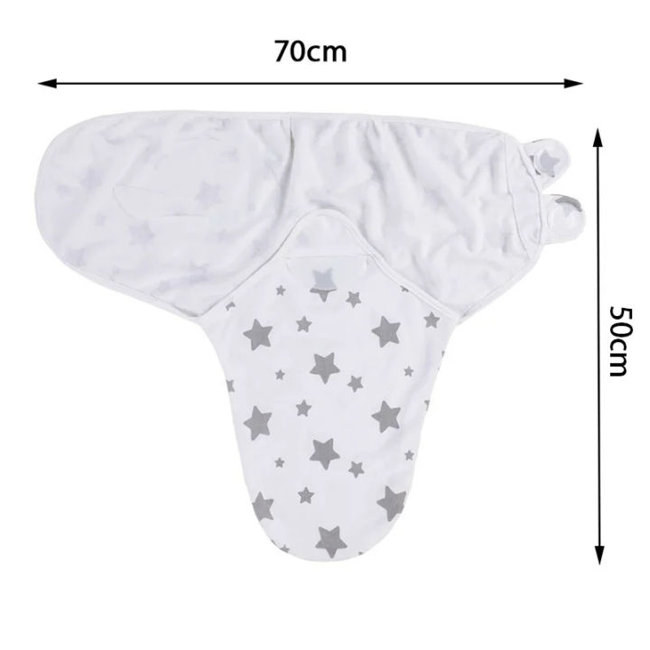 Baby%20Blanket%20Hat%20Set%20Cartoon%20Printed%20Cotton%20Newborn%20Swaddle%20Adjustable%20Infant%20Blankets%20Wraps%20Applicable%20All%20Seasons%200-6%20Months%20-%20Image%203