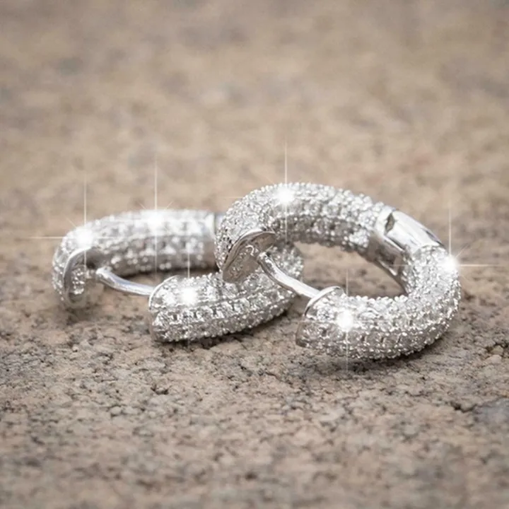 Punk%20Men%20Women%20Circle%20Hoop%20Earrings%20Shiny%20White%20Zircon%20Simple%20Daily%20Wear%20Small%20Earrings%20Wedding%20Party%20Fashion%20Jewelry%20%20-%20Image%207