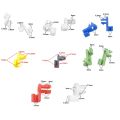 16PCS 8 models universal auto door locks block fixed Hook plastic fasteners for all cars. 
