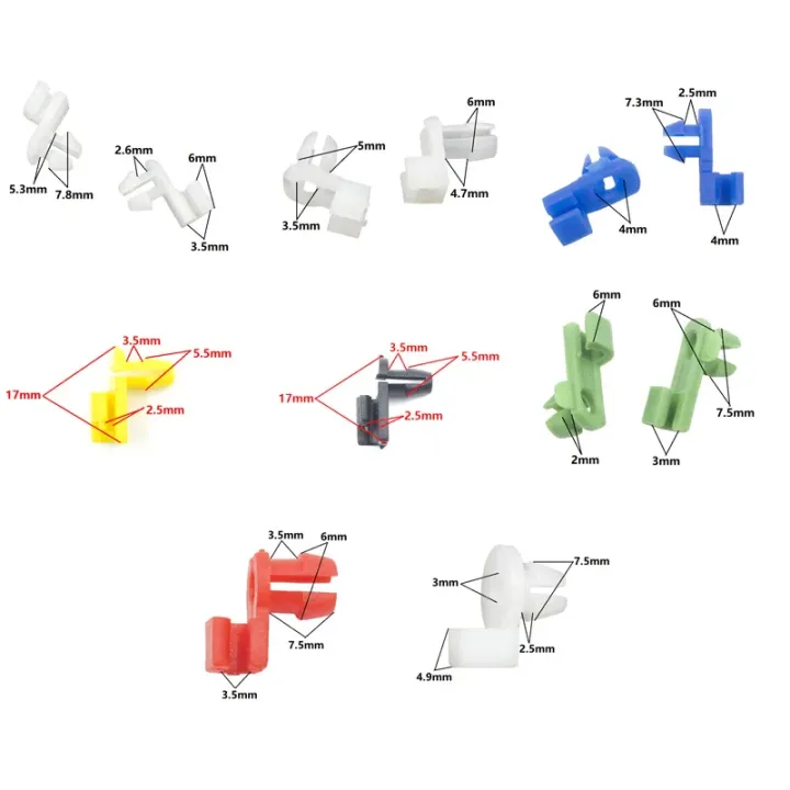 16PCS%208%20models%20universal%20auto%20door%20locks%20block%20fixed%20Hook%20plastic%20fasteners%20for%20all%20cars%20-%20Image%202