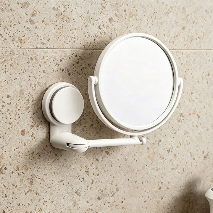 Adjustable%20Swivel%20Makeup%20Mirror%20with%203X%20Magnification%20-%20Double%20Sided%20HD%20Mirror,%20Strong%20Suction%20Wall%20Mount,%20Built-in%20Hook%20-%20Image%205