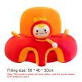 Cute Cartoon Animal Baby Feeding Chair Case Safety Soft Plush Baby Support Seat Case Learning To Sit for Toddlers Without Filler. 