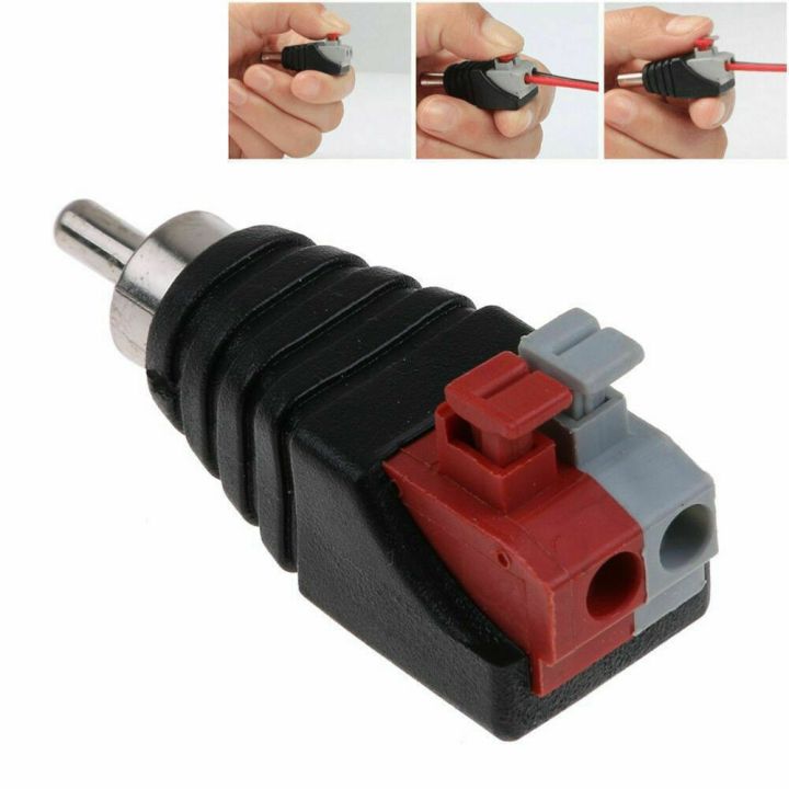 2PCS%20High%20Quality%20Speaker%20Wire%20A/V%20Cable%20To%20Audio%20Male%20RCA%20Connector%20Adapter%20Jack%20Press%20Plug%20To%20Audio%20Mono%20Channel%20Plug%20-%20Image%206