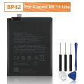 Battery BP42 For Xiaomi Mi 11 Lite BP42 Replacement Phone Battery 4250mAh + Tool. 