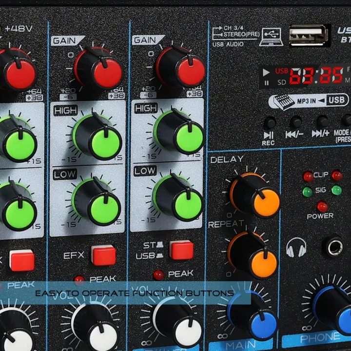 4%20Channel%20Mixer%20DJ%20Mixing%20Console%20with%20Bluetooth%2048V%20Phantom%20Power%20Monitor%20Karaoke%20System%20USB%20Mixer%20Audio%20-%20Image%205