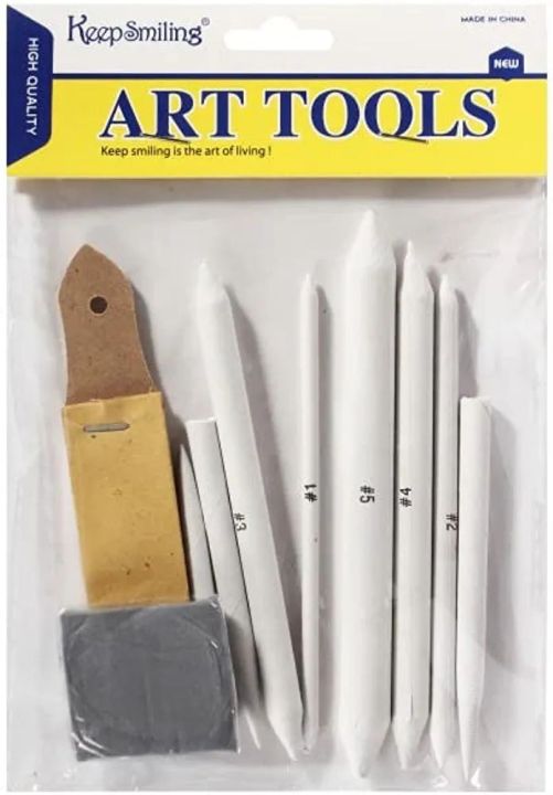 Paper%20stump%20Set%20of%208%20With%20Sand%20Paper%20&%20Art%20Eraser%20-%20Image%202