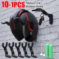 Kitchen Cabinet Shelf Wall Mount Hooks Motorcycle Helmet Hook Racks Helmet Display Hanger Stand Wall-Mounted Storage Holder. 