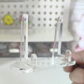 1/2pcs Acrylic Photo Display Stand Wedding Holiday Party Polaroid Badge Frame Business Card Holder Desktop Painting Transparent.
