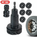 Wheel Hub Rust Removal Tool Polishing Grinder Brush for Brake Dust Cleaning Drill Attachment for Restoration & Maintenance. 