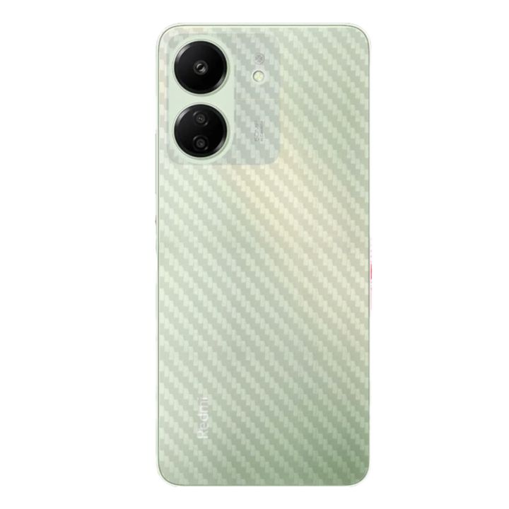 Radmi Mobile Sticker Redmi 13C 4G Carbon Fiber Back Sticker High Quality Skin For Redmi 13C ...