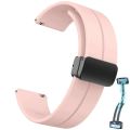 22mm Rubber Band for Fossil GEN 6 5 5E LTE 44mm 45mm Carlyle/Garrett Magnetic Buckle Bracelet Mi Watch S4/S1 Active/Color2 Strap. 