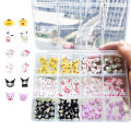 120PCS/70PCS Kawaii Sanrio Mini Nail Art Accessories Stickers HelloKitty DIY Phone Case Hairpin Nail Decoration Charms Craft Y2K. 
