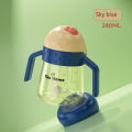 Baby Water Cup Straw Cute Anti-Choking Kindergarten Children Water Cup With Gravity Ball Duckbill Cup Infant Drinking Cup. 