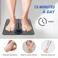 EMS Foot Massager Mat with Muscle Stimulator - Simulated Massage Therapy for Foot, Hands, Arms, Shoulder, Arthritis Pain and Varicose Veins - Drug-Free Pain Relief. 