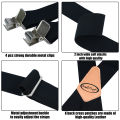 MELOTOUGH Men's Suspenders Fully Elastic 2 Inch Wide X Back Heavy Duty Work Suspenders Tool Belt Suspenders Man Suspend.