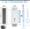 Upgrade your cleaning game with our 7-in-1 Computer Keyboard Cleaner Kit. This portable toolset includes an Earphone Cleaning Pen, Keycap Puller, and multifunctional brushes for a spotless PC experience. Elevate your workspace hygiene effortlessly!. 