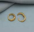 RajBi💕= Hoop Earring One PCs Gold Endless For Man. 