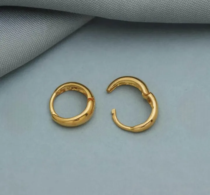 RajBi%F0%9F%92%95=%20Hoop%20Earring%20One%20PCs%20Gold%20Endless%20For%20Man%20-%20Image%208