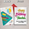 happy birthday teacher. Birthday wishing Card for teacher. 