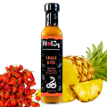 Hotzy 250ml Snake Bite Hot Sauce made with Pineapple- A rich pineapple based Hot sauce made with Scotch Bonnet Nai Miris. 