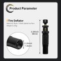 4pcs Adjustable Auto-Stop Tire Deflator Valve Kit (10-30 PSI)Screw-on Tyre Air Down Tool for Vehicles Motorcycle Offroad 4x4.