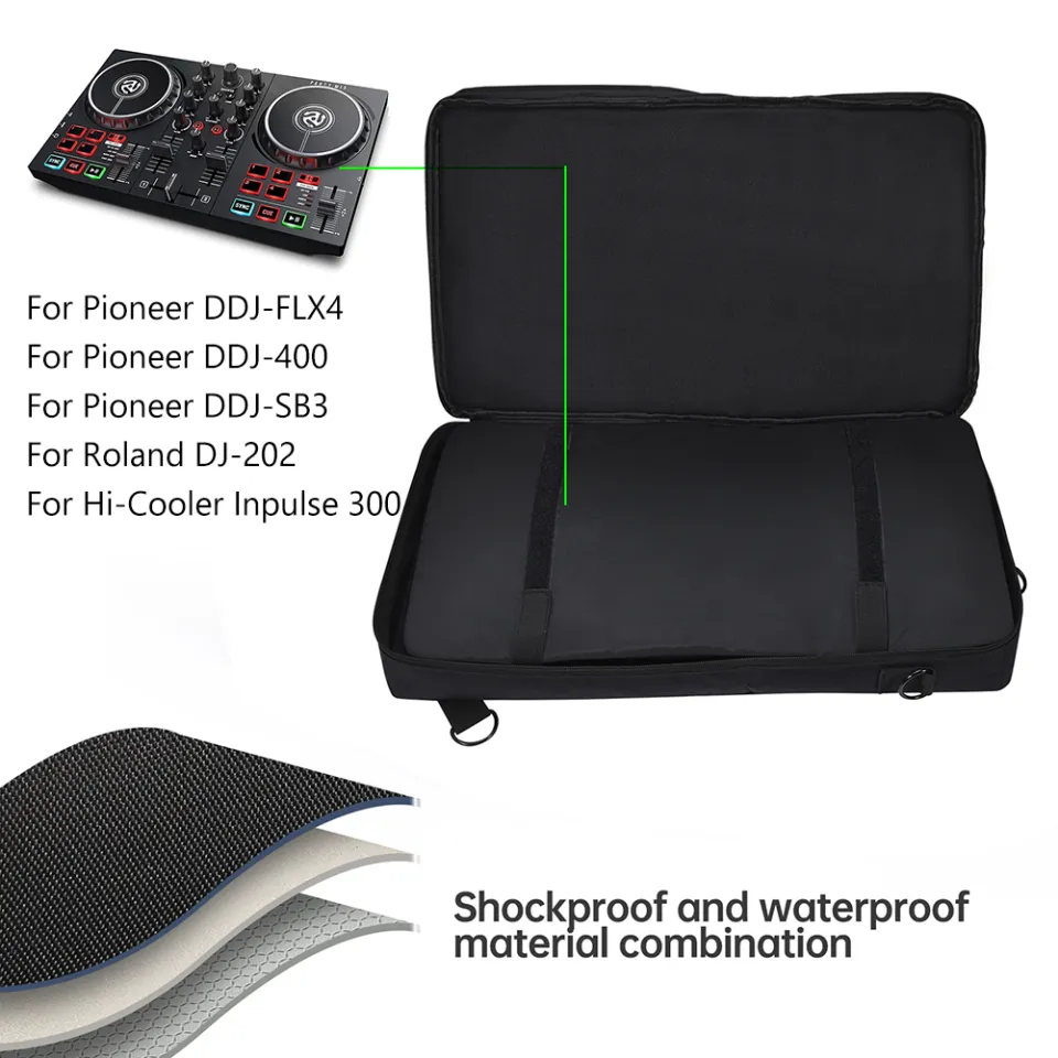 thumbnail image 2 of DJ Controller Bag For Pioneer DDJ-200, FLX4, 400 & Roland DJ-202 - Protective Travel Case 2 of 11