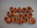 HOT DEALS NO1.Real Miniature Clay Kitchen Set of 5 Pieces | Playset for Kids | Miniature Cooking | Terracotta Cooking Play Set | Choppu Saman Set | Clay Kitchen Set/Home Decoration only 149. 