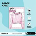 Badge Display Card, Brooch Display Card, Badges, Brooch, Jewelry Card, Jewelry Display Card, Enamel pin, Enamel Pin Display Card. 