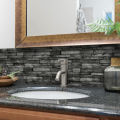 KUUJOJO Self-adhesive faux marble tile decorative wall stickers for kitchen, bathroom, living room, dining room and more.. 
