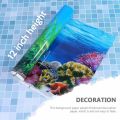 Aquarium Fish tank background sticker 12inch height double side sticker. 