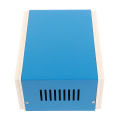 Blue Junction Box Metal Rectangle Electronic Project Case DIY Preventive Box Power Enclosure Corrosion Resistant Durable.