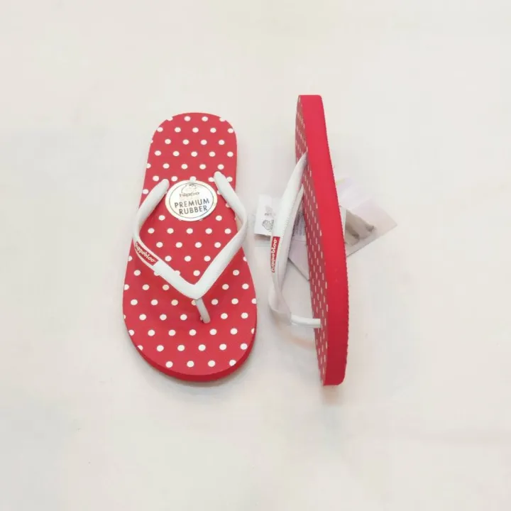 Hippo%20Bloo%20hpd3%20red%20cut%20off%20white%20small%20strap%20polka%20dot%20unisex%20slippers%20color%20optional%20home%20shoes%20flip%20flops%20Thai%20brand%20slippers%20-%20Image%202