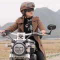 Motorcycle Helmet Leather Retro Casco Moto Summer Capacete De Moto Half Face Dot Certification Motorbike Half Helmets Vintage. 