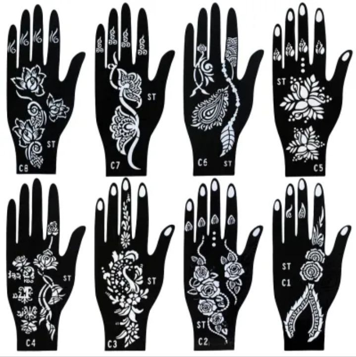 Premium%20Henna%20Tattoo%20Stencils%20Set%20of%204%20-%20Elegant%20Indian%20Style%20Body%20Art%20Design%20Templates%20for%20Mehndi,%20Temporary%20Tattoos,%20Self-Adhesive%20-%20Image%204