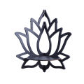 Wooden Lotus Hollow Decorative Rack Aromatherapy Organiser Essential Oil Candle Holder Wall Mounted Shelf Corner Shelf.