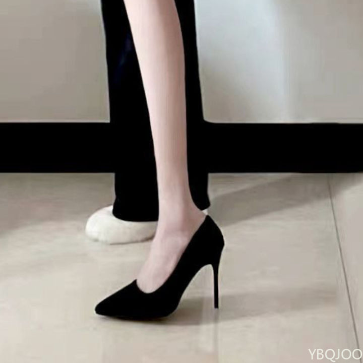 New%20Fashion%20women's%20shoes%20%20black%20high%20heels%20%20pointed%20suede%20pumps%20Elegant%20Shallow%20Mouth%20Etiquette%20Shoes%20Mujer%20Zapatos%20-%20Image%203