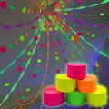 1 PC 30M 4cm UV Glow Tape Neon Party Stickters Glow In The Dark Wedding Birthday Streamers Luminous Blacklight Bright Hanging De. 