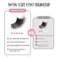 GROINNEYA 5/10 Pairs False Eyelashes Half Eye Lashes Cat Eye Lashes Natural Faux Mink Lashes Wispy Fluffy Eyelash Extension. 