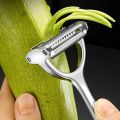 Kitchen Vegetable Peeler Stainless Steel Melon Planer Double-Head Peeler Household Multiple-Function Fruit And Vegetable Peeler.