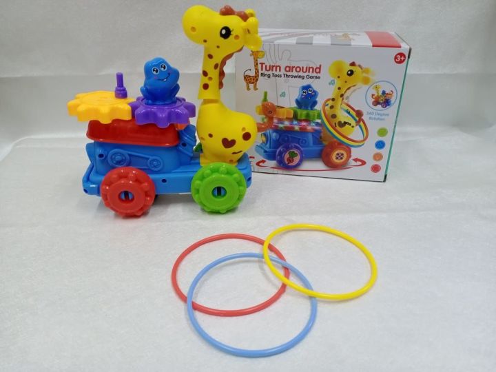 Turn Around Ring toss throwing Game toy