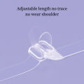 2 Pairs/5 Pairs Invisible Seamless Transparent Bra Straps - Thin and Non-Slip Straps for Lingerie and Lingerie Accessories, No S. 