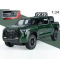 1/24 Tundra Alloy Pickup Car Model Diecast & Toy Metal Off-Road Vehicles Car Model Sound and Light Collection. 
