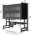 Double door dish rack -3 tier over the sink dish drying rack with flip cover doors multifunctional countertop organizer adjustable metal kitchen rack with drainage cupboard storage (Double door dish rack). 