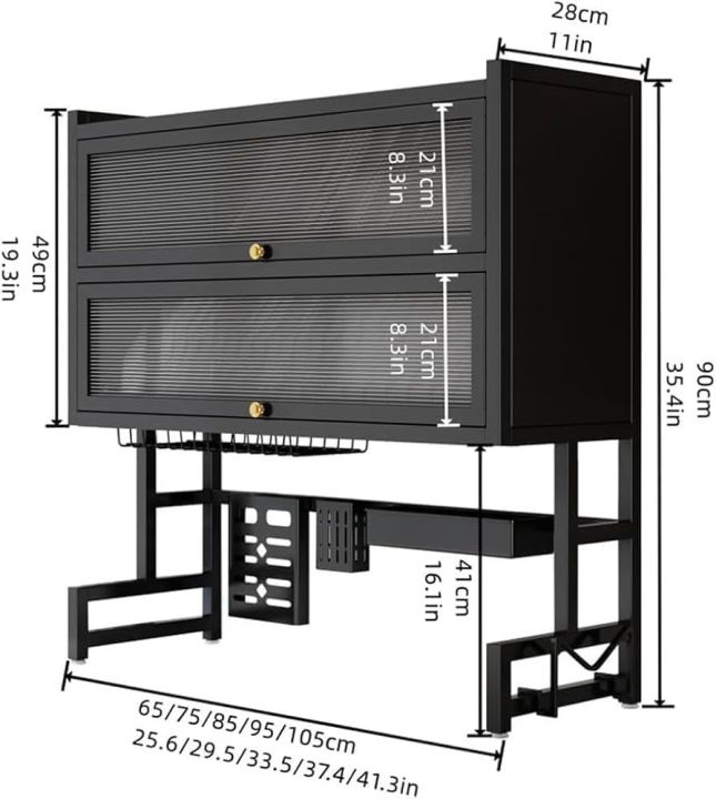 Double%20door%20dish%20rack%20-3%20tier%20over%20the%20sink%20dish%20drying%20rack%20with%20flip%20cover%20doors%20multifunctional%20countertop%20organizer%20adjustable%20metal%20kitchen%20rack%20with%20drainage%20cupboard%20storage%20(Double%20door%20dish%20rack)%20-%20Image%203