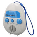 AM FM Shower Radio Waterproof Portable ABS Bathroom Radio Built in Speaker Battery Operated Shower Radio. 