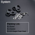 Road Bike Cleats Applicable LOOK KEO Pedal Cleat 4.5 Degree Self-lock Bicycle Pedal Cleat Cycling Shoe Cleats for LOOK KEO. 