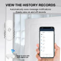 ZigBee Smart Vibration Sensor Real Time Monitoring Door Window Detection Alarm Smart Home Security Protection System. 