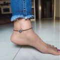 Handmade Fashion Adjustable Evil Eye Anklet. 