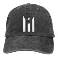 Men Women Puerto Rico Resiste Boricua Flag Se Levanta Denim Fabric Baseball Hat Adjustable Trucker Cap Black Snapback Hat. 